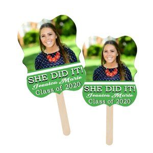 6 Graduation Fans Personalized with Photo 2020